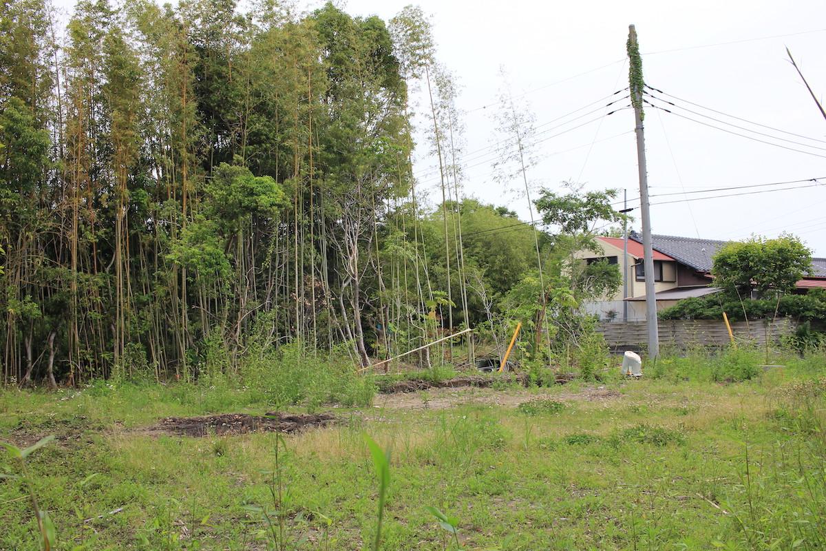 千葉県いすみ市岬町中原の売買物件/物件奥南側から接道方向を眺める
