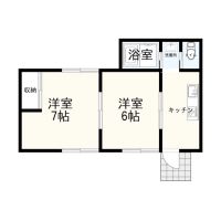 千葉県勝浦市市野川の売買物件/購入時の建物間取り。これが変貌を遂げます！