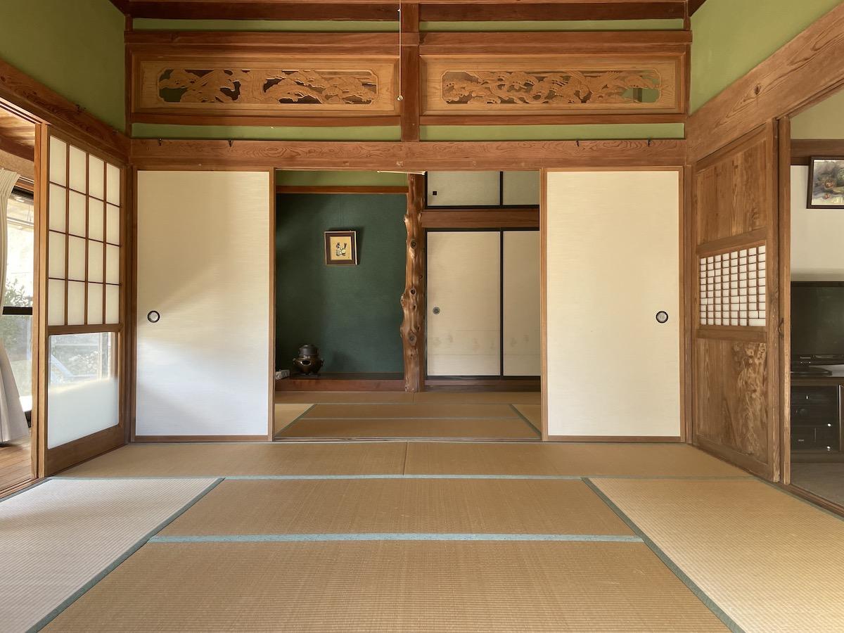 千葉県いすみ市小又井の売買物件/建物西側の和室の様子。建具のコンディションも良いです