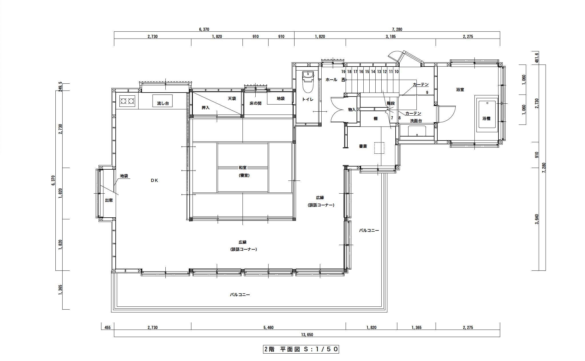 千葉県南房総市峰の売買物件/建物2階平面図