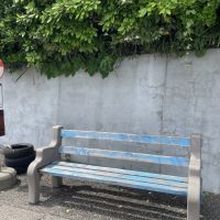 千葉県勝浦市吉尾の売買物件/近くのバス停。心地よくてしばらくぼーっと座っていた。