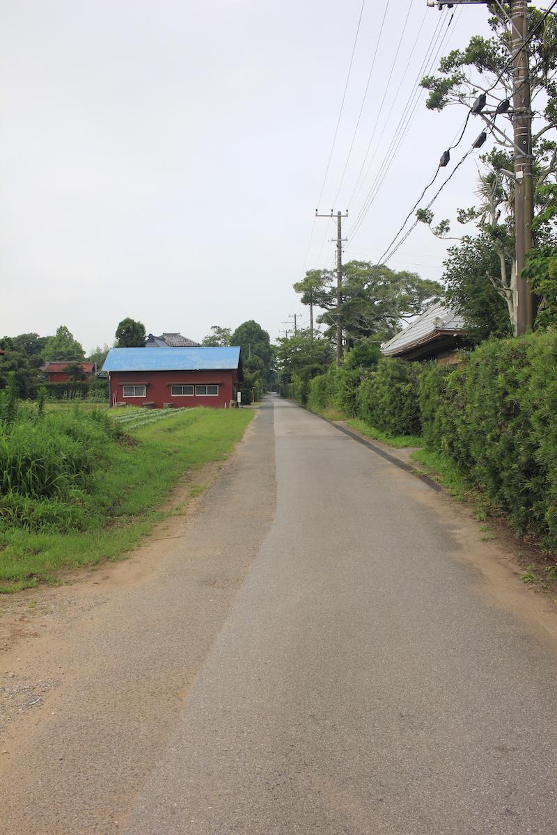 千葉県大網白里市南今泉の賃貸物件/前面道路南側の様子