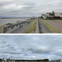 千葉県千葉市美浜区高浜の売買物件/海岸北側。ヨットハーバーがあり、遥か向こうにスカイツリーが