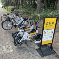 千葉県千葉市美浜区高浜の売買物件/公園内にはシェアサイクルが。これは広範囲な散歩にも使えそう