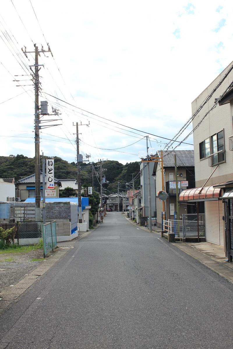 千葉県勝浦市浜勝浦の売買物件/西側の接道の様子