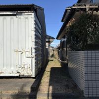千葉県山武市姫島の賃貸物件/建物奥はこんな感じ。塀はありません
