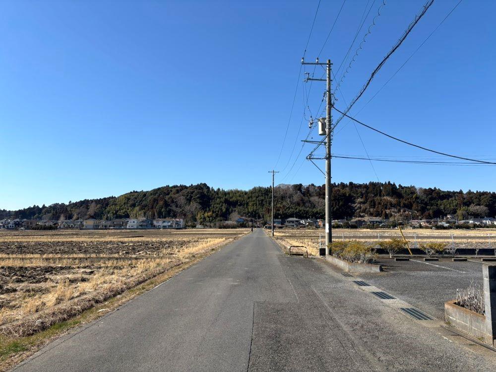 千葉県山武市姫島の賃貸物件/近くの田んぼ道