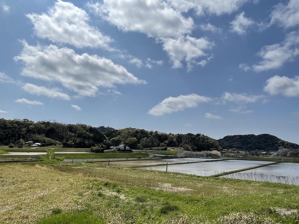 千葉県富津市竹岡の売買物件/テラスから見た景色。とにかく、大パノラマ