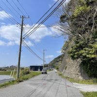 千葉県富津市竹岡の売買物件/物件接道の様子（北西側）