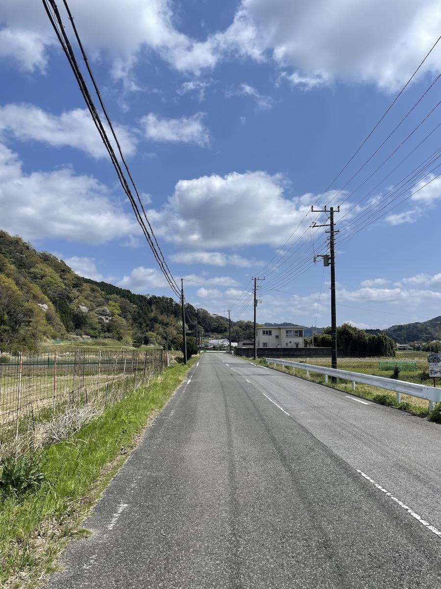 千葉県富津市竹岡の売買物件/物件接道の様子（南東側）