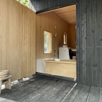 千葉県富津市竹岡の売買物件/大きな扉を開け放って、露天風呂のようにしましょう！