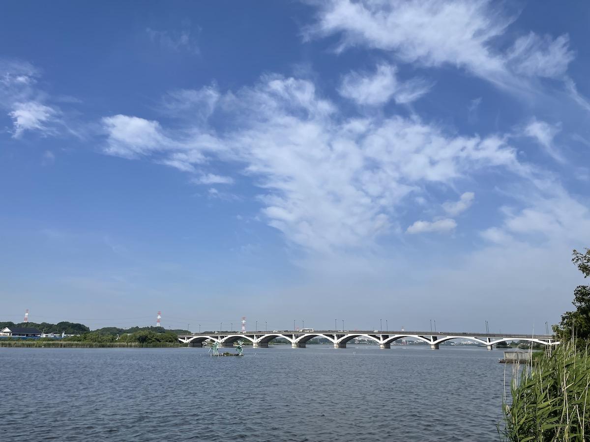 千葉県我孫子市白山の賃貸物件/このエリアのシンボルのひとつ、手賀大橋