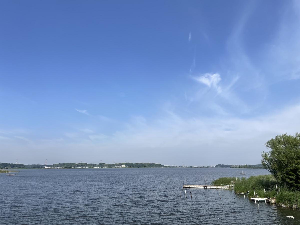 千葉県我孫子市白山の賃貸物件/手賀沼の東端、水門付近の風景