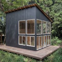 千葉県いすみ市岬町椎木の売買物件/参考パース：「2階建」プランの外観（ガルバリウム）

