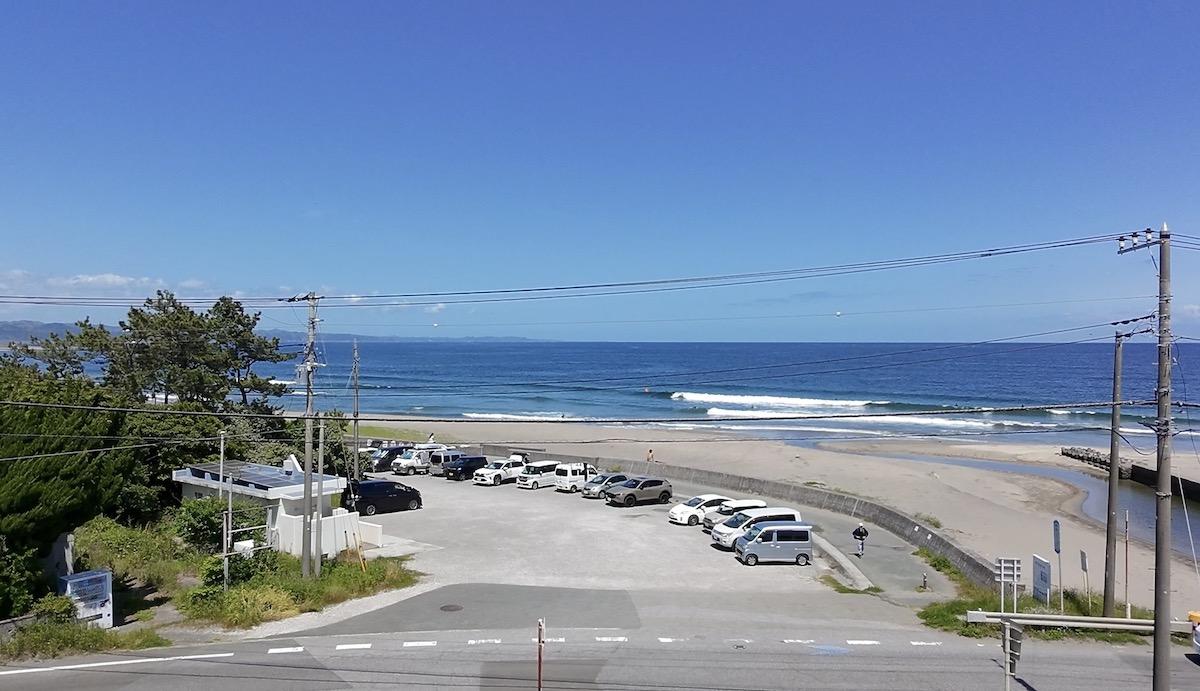 千葉県南房総市千倉町北朝夷の売買物件/物件敷地から２階程度の高さ目線で海を望む。開放的な抜け感があります！