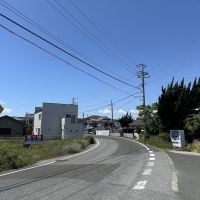 千葉県南房総市千倉町北朝夷の売買物件/物件前面道路を北側に眺める