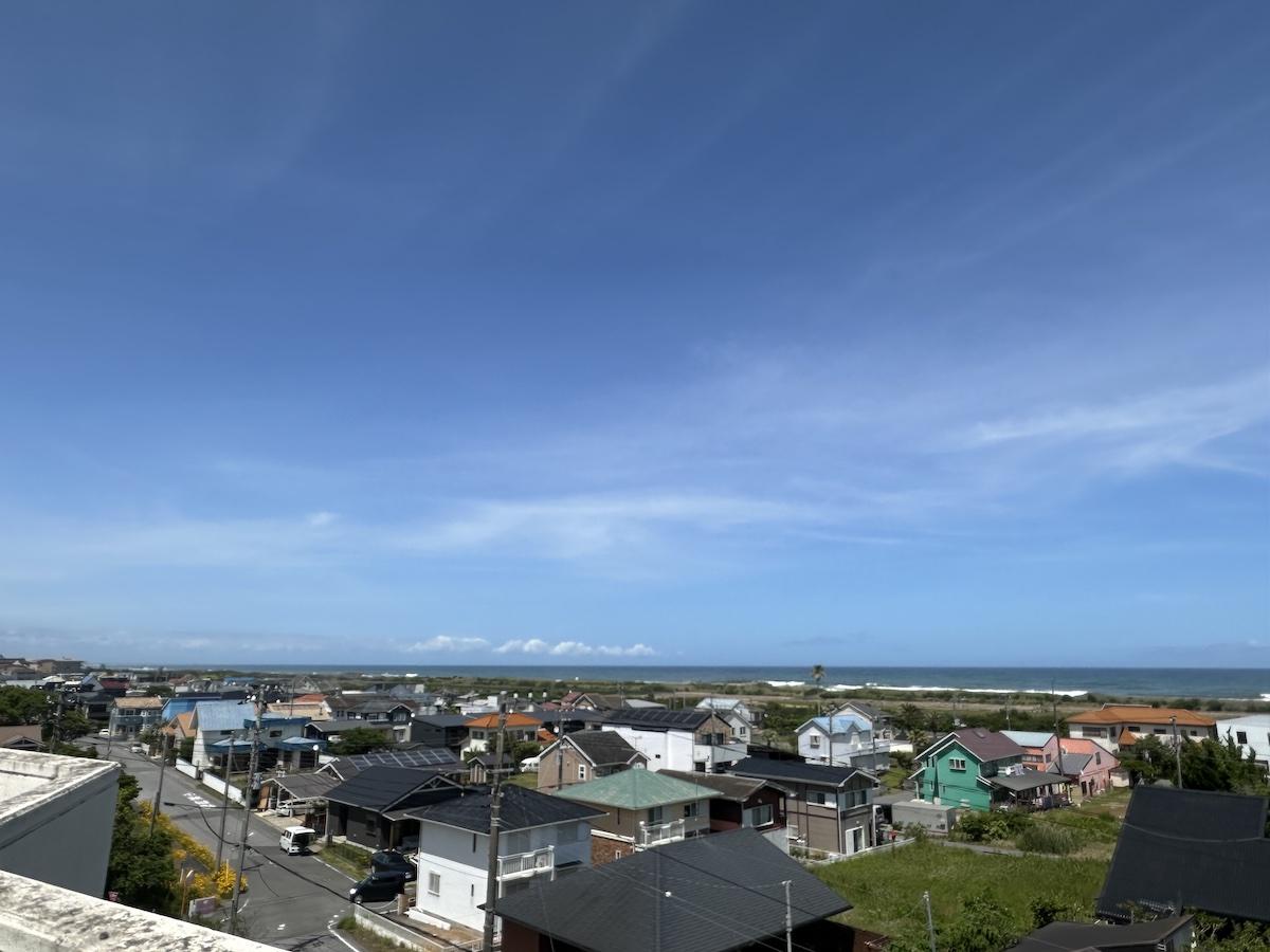 千葉県長生郡一宮町東浪見の売買物件/屋上からの景色。北寄りに海を眺める