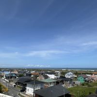 千葉県長生郡一宮町東浪見の売買物件/屋上からの景色。北寄りに海を眺める