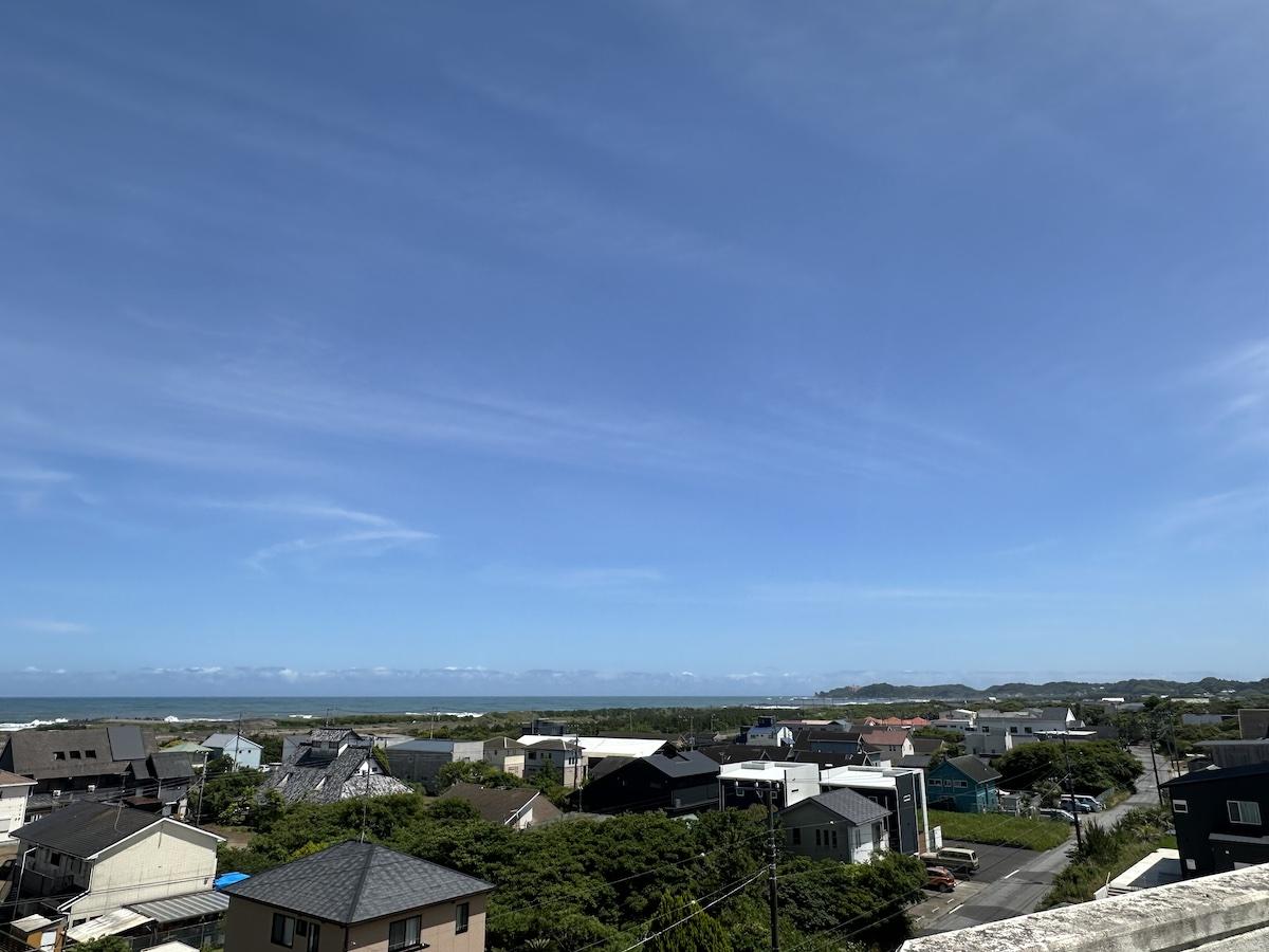 千葉県長生郡一宮町東浪見の売買物件/屋上からの景色。南寄りに海を眺める