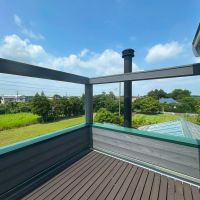 千葉県長生郡白子町八斗の売買物件/3階デッキ：元はジャグジーがおいてあり、お湯の設備もあるので露天風呂もできちゃいます！200Vの電源も使用可能です。