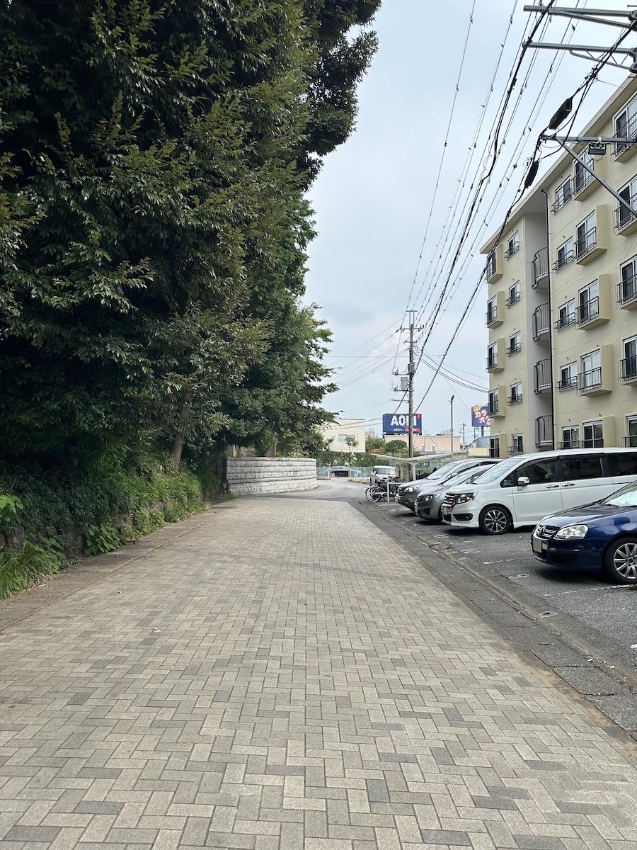 千葉県我孫子市緑の売買物件/前面道路を東側に眺める