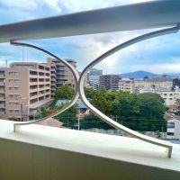 福岡市中央区大濠の賃貸物件/鉄柵が可愛い。