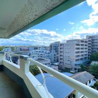 福岡市中央区大濠の賃貸物件/東側面には大濠公園の緑が見えます。