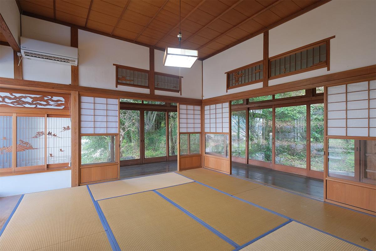 うきは市浮羽町流川の売買物件/和室を開放して使えば、ご覧の雰囲気。