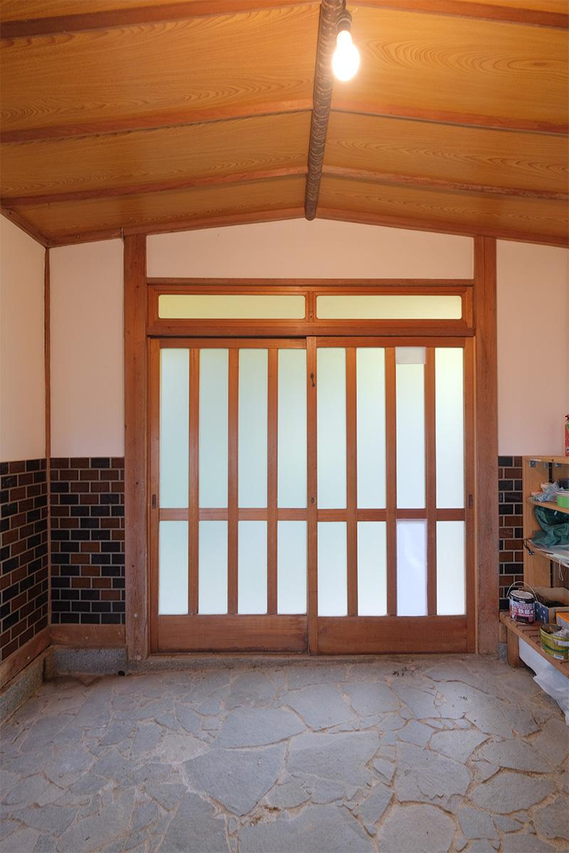 うきは市浮羽町流川の売買物件/玄関。まさに、和風住宅らしいそれ。