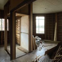 大牟田市古町の賃貸物件/C区画。ここは解体途中ですが、アールが良い感じ。