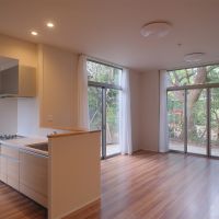 春日市春日原北町の売買物件/リビング全景。単身or2人には十分サイズかと。