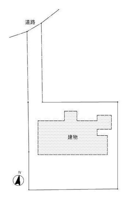 福岡市南区南大橋の賃貸物件/旗竿地のため、縦列3台になります。