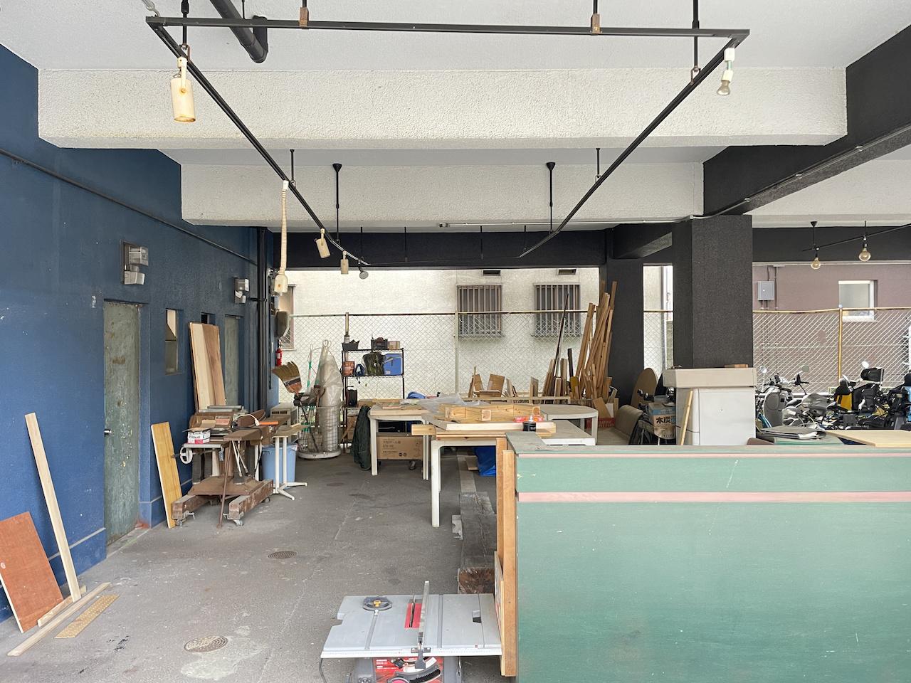 福岡市城南区樋井川の賃貸物件/DIY作業スペース。こりゃ凄い。