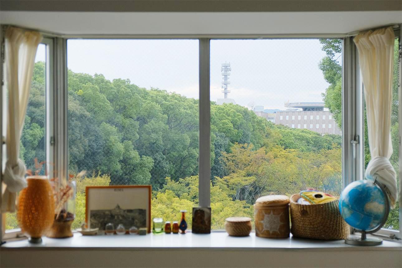 福岡市中央区赤坂の売買物件/出窓からの眺望。言葉要らず、圧巻です。