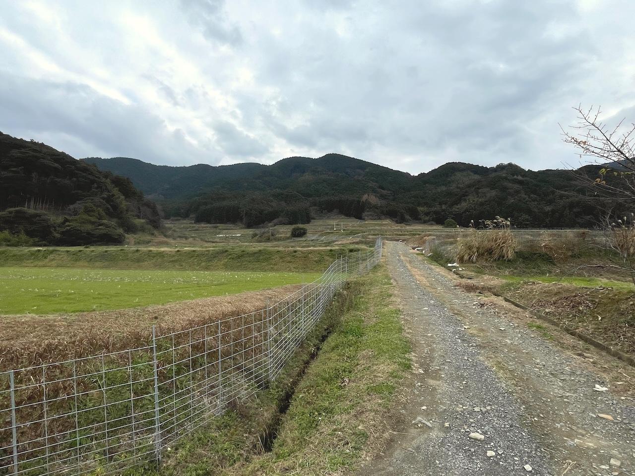糸島市飯原の売買物件/おぉ。この道を進むと山に行けます。
