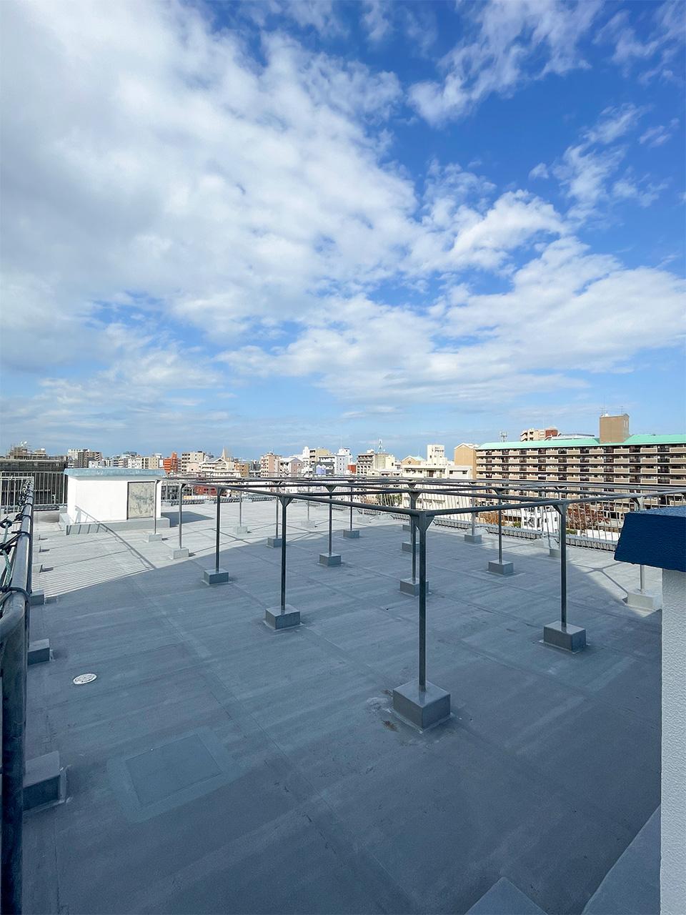 福岡市南区高宮の賃貸物件/屋上には物干しスペースもあります。