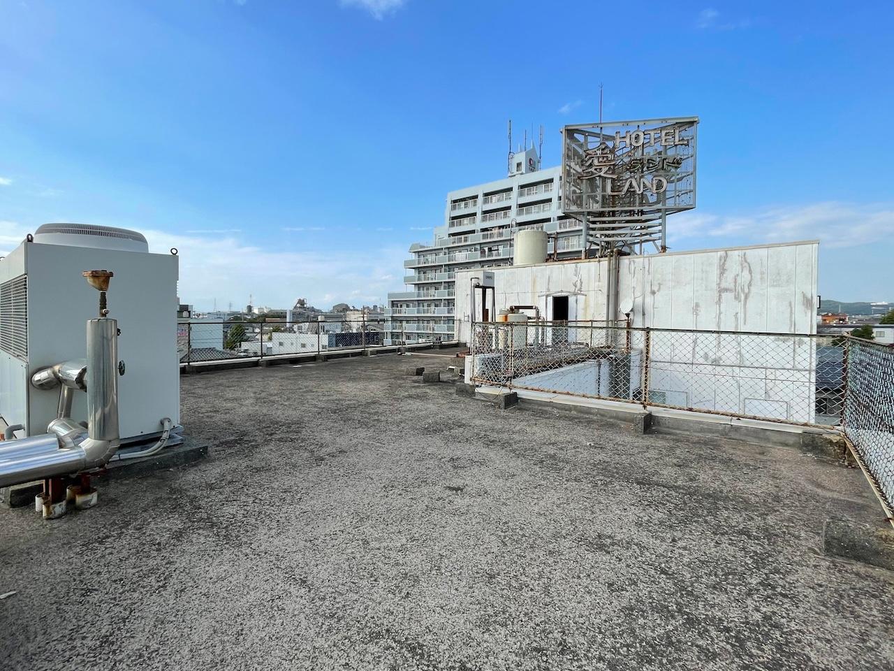 福岡県大牟田市住吉町の賃貸物件/屋上は自由に使うことができます。