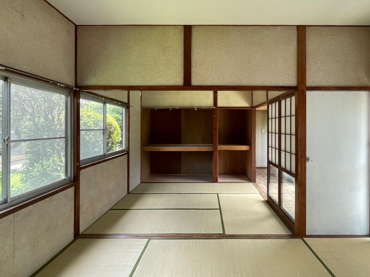 久留米市草野町草野の賃貸物件/奥の和室2間。光が差し込み落ち着きます。