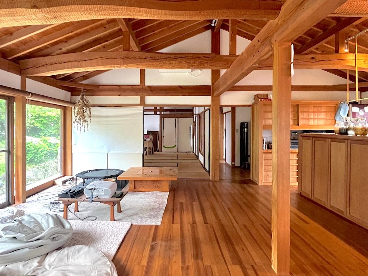 糸島市二丈吉井の賃貸物件/一体感のある繋がる室内は平屋ならでは。