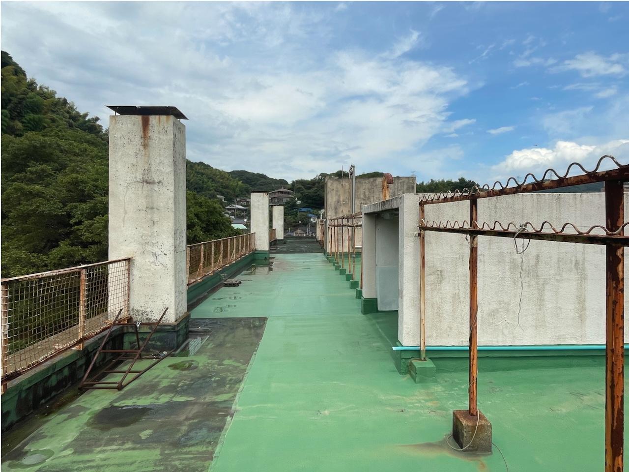 福岡県北九州市門司区畑田町の賃貸物件/屋上も広いぜ。