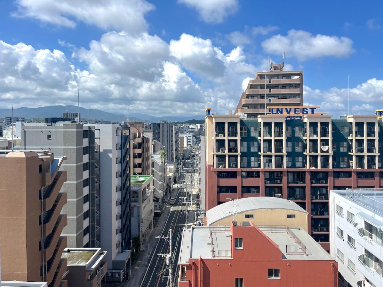 福岡市中央区高砂の賃貸物件/眺望は抜けています(10階からの景色)
