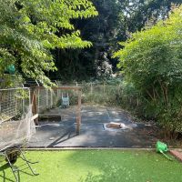 福岡市西区大字徳永の売買物件/奥行きのあるお庭。どう仕上げる？（一部木々は伐採しております。）