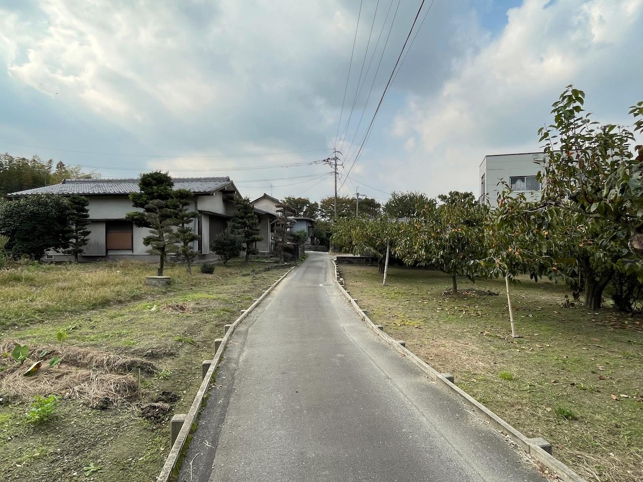 久留米市紅桃林の賃貸物件/向かいには、柿の木がたくさん。