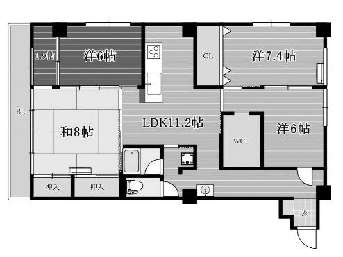 福岡市中央区黒門の賃貸物件