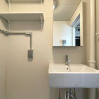 福岡市博多区東月隈の賃貸物件/洗面所はシンプルに。