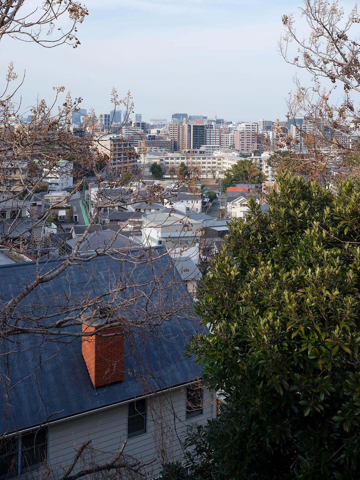 福岡市南区平和の売買物件/木々の狭間から、天神方面まで視界良好。