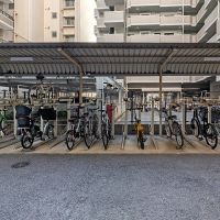 福岡市中央区薬院の賃貸物件/駐輪場。