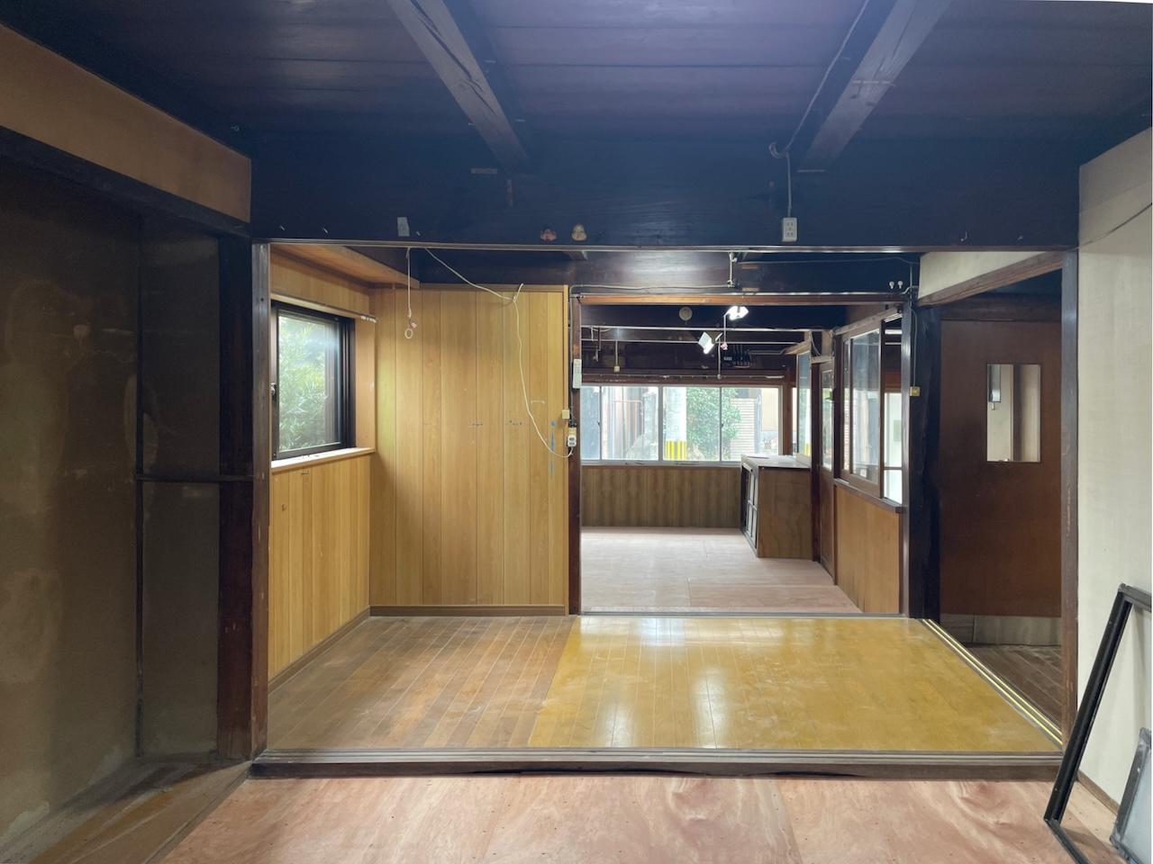 福岡県久留米市田主丸町の賃貸物件/1階は3部屋が繋がった状態。使いやすそうです。