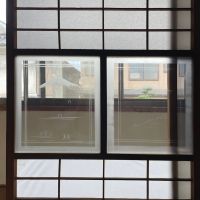 福岡県久留米市田主丸町の賃貸物件/障子にこのサイズのガラスは、今ではなかなか見ないですね。