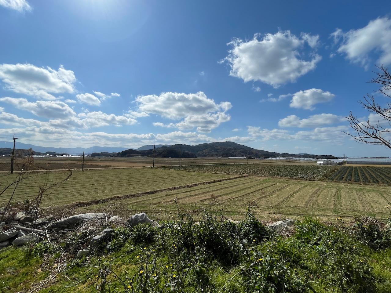 糸島市志摩桜井の売買物件/敷地内からの眺望。抜けまくりです。